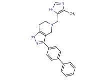 3-biphenyl-4-yl-5-[(4-methyl-1H-imidazol-5-yl)methyl]-4,5,6,7-tetrahydro-1H-pyrazolo[4,3-c]pyridine