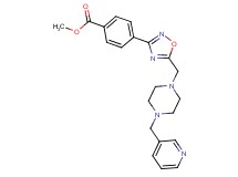 methyl 4-(5-{[4-(3-pyridinylmethyl)-1-piperazinyl]methyl}-1,2,4-oxadiazol-3-yl)benzoate