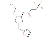 4,4,4-trifluoro-N-[rel-(3R,4S)-1-(2-furylmethyl)-4-propyl-3-pyrrolidinyl]butanamide hydrochloride