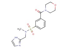 N-(1H-imidazol-2-ylmethyl)-N-methyl-3-(morpholin-4-ylcarbonyl)benzenesulfonamide
