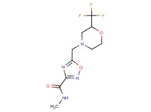 N-methyl-5-{[2-(trifluoromethyl)morpholin-4-yl]methyl}-1,2,4-oxadiazole-3-carboxamide