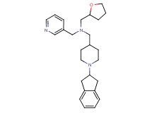 1-[1-(2,3-dihydro-1H-inden-2-yl)-4-piperidinyl]-N-(3-pyridinylmethyl)-N-(tetrahydro-2-furanylmethyl)methanamine