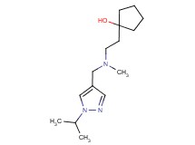 1-{2-[[(1-isopropyl-1H-pyrazol-4-yl)methyl](methyl)amino]ethyl}cyclopentanol