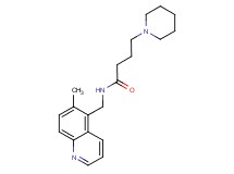 N-[(6-methyl-5-quinolinyl)methyl]-4-(1-piperidinyl)butanamide