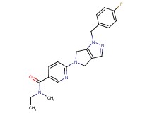 N-ethyl-6-[1-(4-fluorobenzyl)-4,6-dihydropyrrolo[3,4-c]pyrazol-5(1H)-yl]-N-methylnicotinamide