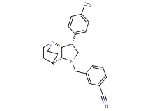 3-{[(3R*,3aR*,7aR*)-3-(4-methylphenyl)hexahydro-4,7-ethanopyrrolo[3,2-b]pyridin-1(2H)-yl]methyl}benzonitrile