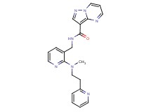 N-({2-[methyl(2-pyridin-2-ylethyl)amino]pyridin-3-yl}methyl)pyrazolo[1,5-a]pyrimidine-3-carboxamide