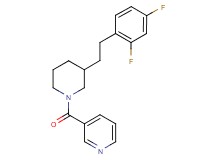 3-({3-[2-(2,4-difluorophenyl)ethyl]-1-piperidinyl}carbonyl)pyridine