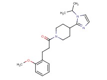 4-(1-isopropyl-1H-imidazol-2-yl)-1-[3-(2-methoxyphenyl)propanoyl]piperidine