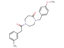 4-(4-methoxybenzyl)-1-[(3-methylphenyl)acetyl]-1,4-diazepan-5-one