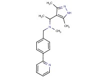 1-(3,5-dimethyl-1H-pyrazol-4-yl)-N-methyl-N-(4-pyridin-2-ylbenzyl)ethanamine