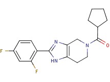 5-(cyclopentylcarbonyl)-2-(2,4-difluorophenyl)-4,5,6,7-tetrahydro-1H-imidazo[4,5-c]pyridine
