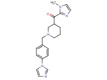 {1-[4-(1H-imidazol-1-yl)benzyl]-3-piperidinyl}(1-methyl-1H-imidazol-2-yl)methanone