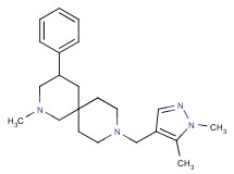 9-[(1,5-dimethyl-1H-pyrazol-4-yl)methyl]-2-methyl-4-phenyl-2,9-diazaspiro[5.5]undecane