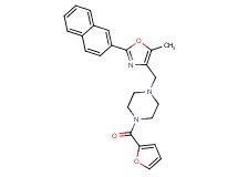 1-(2-furoyl)-4-{[5-methyl-2-(2-naphthyl)-1,3-oxazol-4-yl]methyl}piperazine