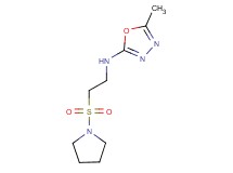 5-methyl-N-[2-(pyrrolidin-1-ylsulfonyl)ethyl]-1,3,4-oxadiazol-2-amine