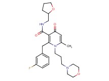 2-(3-fluorobenzyl)-6-methyl-1-[3-(4-morpholinyl)propyl]-4-oxo-N-(tetrahydro-2-furanylmethyl)-1,4-dihydro-3-pyridinecarboxamide