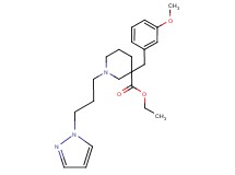 ethyl 3-(3-methoxybenzyl)-1-[3-(1H-pyrazol-1-yl)propyl]-3-piperidinecarboxylate