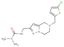 N'-({5-[(5-chloro-2-thienyl)methyl]-4,5,6,7-tetrahydropyrazolo[1,5-a]pyrazin-2-yl}methyl)-N,N-dimethylurea