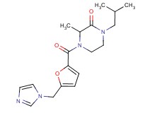 4-[5-(1H-imidazol-1-ylmethyl)-2-furoyl]-1-isobutyl-3-methyl-2-piperazinone