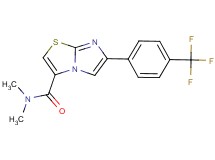 N,N-dimethyl-6-[4-(trifluoromethyl)phenyl]imidazo[2,1-b][1,3]thiazole-3-carboxamide