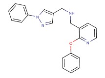 1-(2-phenoxy-3-pyridinyl)-N-[(1-phenyl-1H-pyrazol-4-yl)methyl]methanamine
