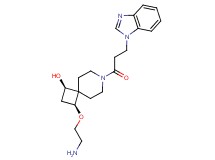 rel-(1R,3S)-3-(2-aminoethoxy)-7-[3-(1H-benzimidazol-1-yl)propanoyl]-7-azaspiro[3.5]nonan-1-ol dihydrochloride