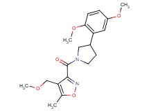 3-{[3-(2,5-dimethoxyphenyl)-1-pyrrolidinyl]carbonyl}-4-(methoxymethyl)-5-methylisoxazole