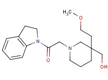 [1-[2-(2,3-dihydro-1H-indol-1-yl)-2-oxoethyl]-3-(2-methoxyethyl)-3-piperidinyl]methanol