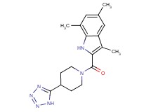 3,5,7-trimethyl-2-{[4-(1H-tetrazol-5-yl)piperidin-1-yl]carbonyl}-1H-indole