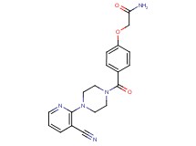 2-(4-{[4-(3-cyanopyridin-2-yl)piperazin-1-yl]carbonyl}phenoxy)acetamide
