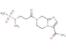 7-{3-[methyl(methylsulfonyl)amino]propanoyl}-5,6,7,8-tetrahydroimidazo[1,2-a]pyrazine-3-carboxamide