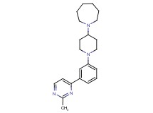 1-{1-[3-(2-methylpyrimidin-4-yl)phenyl]piperidin-4-yl}azepane