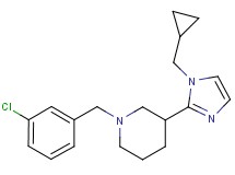 1-(3-chlorobenzyl)-3-[1-(cyclopropylmethyl)-1H-imidazol-2-yl]piperidine