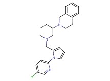 2-(1-{[1-(5-chloro-2-pyridinyl)-1H-pyrrol-2-yl]methyl}-3-piperidinyl)-1,2,3,4-tetrahydroisoquinoline