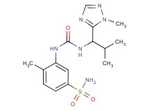 4-methyl-3-[({[2-methyl-1-(1-methyl-1H-1,2,4-triazol-5-yl)propyl]amino}carbonyl)amino]benzenesulfonamide