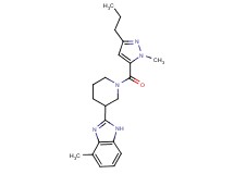 4-methyl-2-{1-[(1-methyl-3-propyl-1H-pyrazol-5-yl)carbonyl]-3-piperidinyl}-1H-benzimidazole