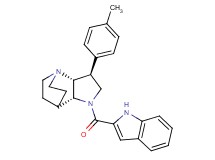 (2R*,3S*,6R*)-5-(1H-indol-2-ylcarbonyl)-3-(4-methylphenyl)-1,5-diazatricyclo[5.2.2.0~2,6~]undecane