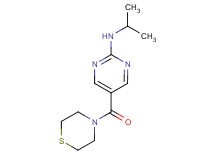 N-isopropyl-5-(thiomorpholin-4-ylcarbonyl)pyrimidin-2-amine