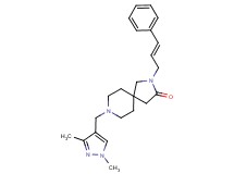 8-[(1,3-dimethyl-1H-pyrazol-4-yl)methyl]-2-[(2E)-3-phenylprop-2-en-1-yl]-2,8-diazaspiro[4.5]decan-3-one
