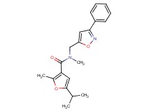 5-isopropyl-N,2-dimethyl-N-[(3-phenyl-5-isoxazolyl)methyl]-3-furamide