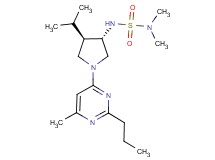 N'-[(3S*,4R*)-4-isopropyl-1-(6-methyl-2-propyl-4-pyrimidinyl)-3-pyrrolidinyl]-N,N-dimethylsulfamide