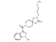 2-(3-methoxypropyl)-8-[(1-methyl-1H-indazol-3-yl)carbonyl]-2,8-diazaspiro[4.5]decan-3-one