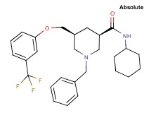 (3R,5S)-1-benzyl-N-cyclohexyl-5-{[3-(trifluoromethyl)phenoxy]methyl}-3-piperidinecarboxamide