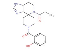 2-[(5-propionyl-1,5,6,7-tetrahydro-1'H-spiro[imidazo[4,5-c]pyridine-4,4'-piperidin]-1'-yl)carbonyl]phenol