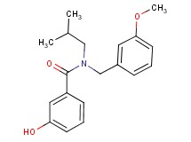 3-hydroxy-N-isobutyl-N-(3-methoxybenzyl)benzamide