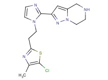 2-{1-[2-(5-chloro-4-methyl-1,3-thiazol-2-yl)ethyl]-1H-imidazol-2-yl}-4,5,6,7-tetrahydropyrazolo[1,5-a]pyrazine
