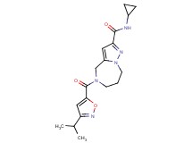N-cyclopropyl-5-[(3-isopropylisoxazol-5-yl)carbonyl]-5,6,7,8-tetrahydro-4H-pyrazolo[1,5-a][1,4]diazepine-2-carboxamide