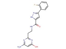 N-[2-(4-amino-6-hydroxy-2-pyrimidinyl)ethyl]-3-(2-fluorophenyl)-1H-pyrazole-5-carboxamide