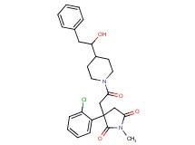 3-(2-chlorophenyl)-3-{2-[4-(1-hydroxy-2-phenylethyl)-1-piperidinyl]-2-oxoethyl}-1-methyl-2,5-pyrrolidinedione